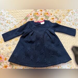 Navy Star Patterned Dress